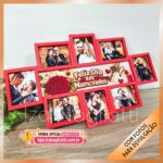 Quadro com 8 fotos grande – Dia dos namorados