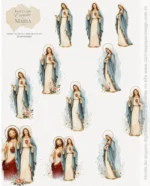 Kit Digital Ilustrações Imaculado Coração de Maria 2 - Imagem 8