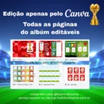 Molde Livro de Figurinhas Copa do Amor - Imagem 3