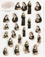 Kit Digital Ilustrações Santa Rita de Cássia - Imagem 9