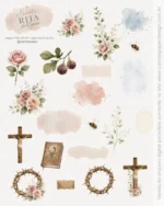 Kit Digital Ilustrações Santa Rita de Cássia - Imagem 8