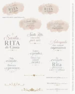 Kit Digital Ilustrações Santa Rita de Cássia - Imagem 7