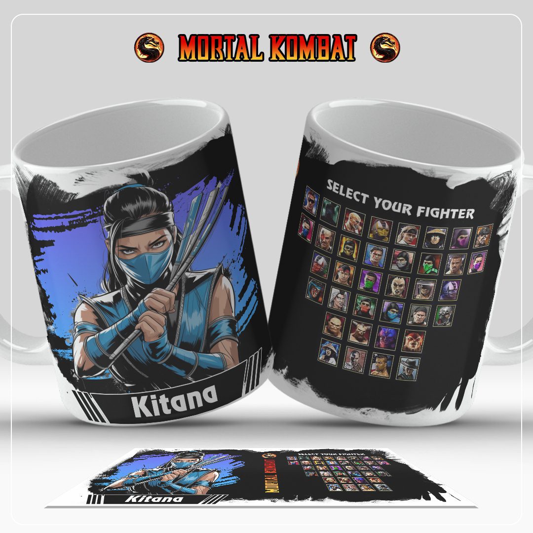 Amostra-Caneca-Mortal-Kombat-Kitana Kit Digital – Mortal Kombat (select your fighter) - Imagem 1