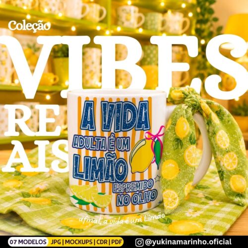Arte Caneca VIBES REAIS