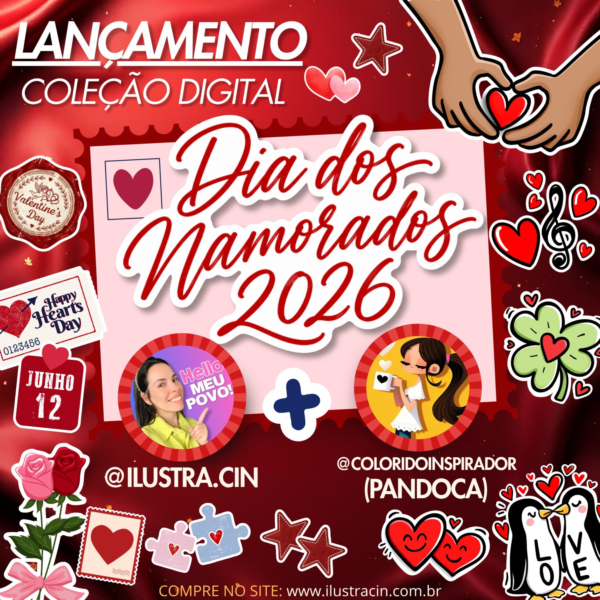 CAPA-14 Coleção Digital DIA DOS NAMORADOS 2026 - Imagem 1