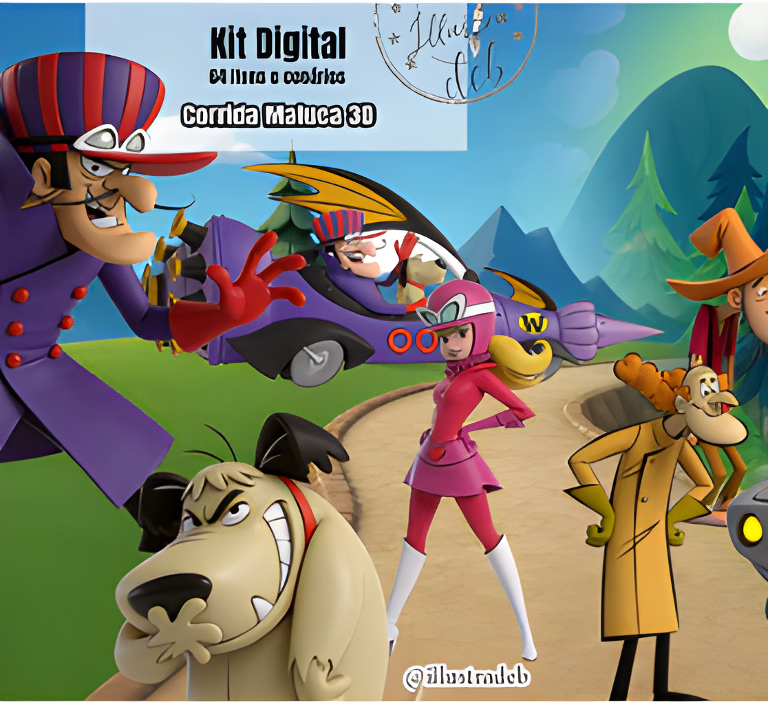Corrida_Maluca_3D Kit Digital Corrida Maluca 3D - Imagem 1