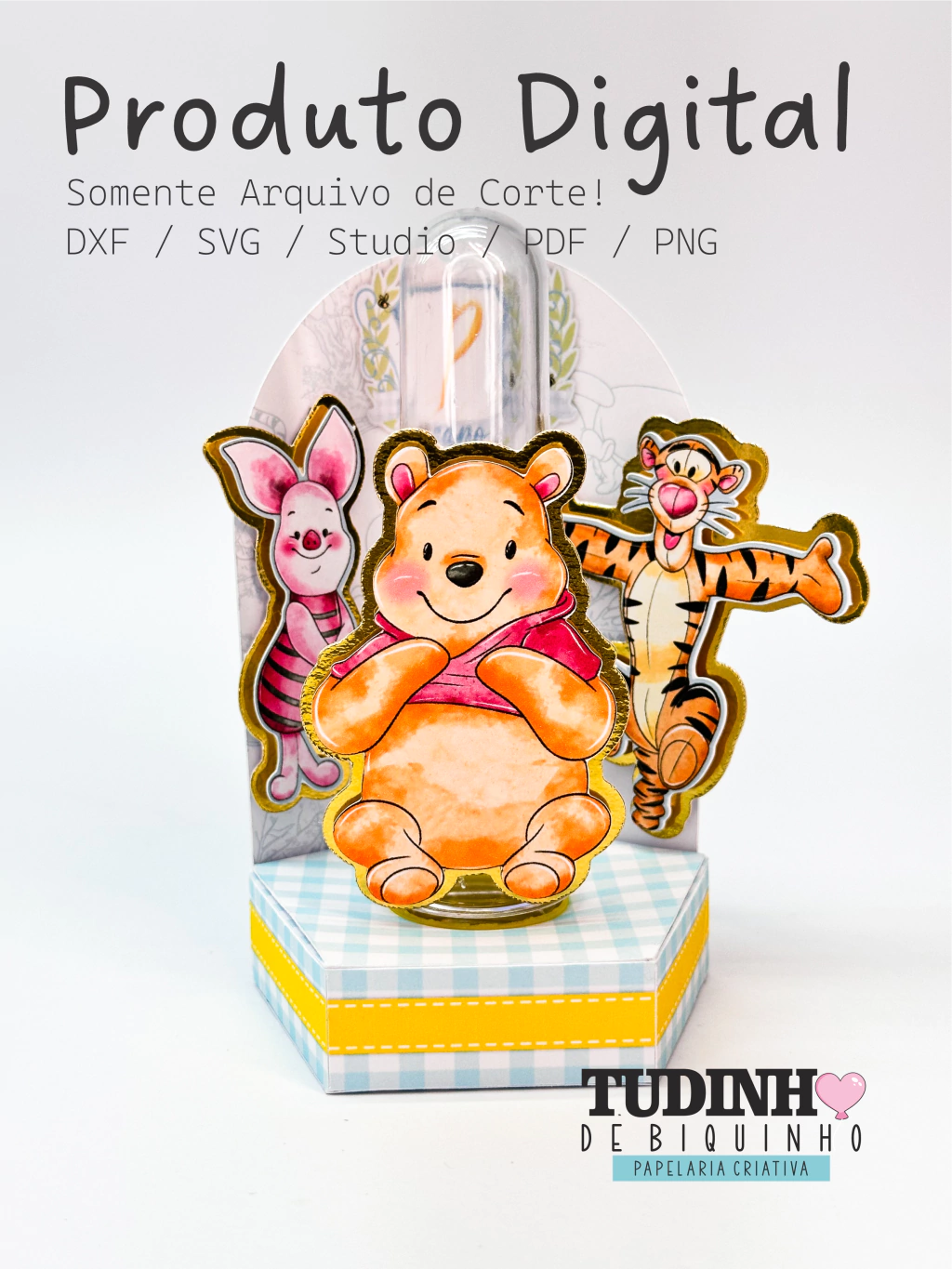Molde Cenário Tubete - Ursinho Pooh Molde Cenário Tubete - Ursinho Pooh - Imagem 1