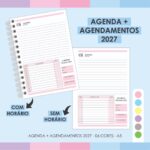 Arquivo Agenda + Agendamentos 2027 - 06 Cores