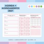 Arquivo Agenda + Agendamentos 2027 - 06 Cores - Imagem 2