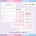 Arquivo Agenda Simples 2027 - 06 Cores - Imagem 2
