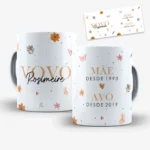 Arte Para Caneca Vovó Mãe Desde e Avó Desde