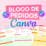Bloco de Pedidos Editável – Canva