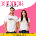 ESTAMPA NAMORADOS DIVERTIDOS CAMISAS - Imagem 2