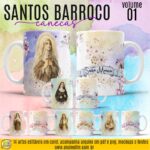 ESTAMPA SANTAS CATÓLICAS BARROCO