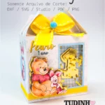 Molde Caixa Maletinha - Ursinho Pooh