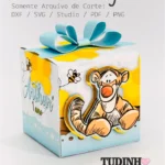 Molde Caixa Cubo - Ursinho Pooh