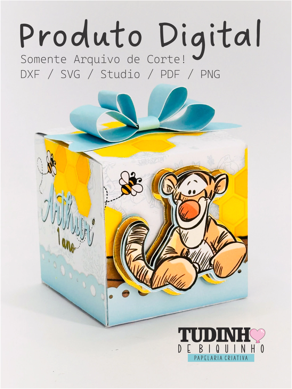 foto-fb71edae31fecaeb1f17623589953837-1024-1024 Molde Caixa Cubo - Ursinho Pooh - Imagem 1