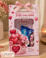 Arquivo Digital – 10 Artes para Moldes de Sacolinha Namorados (Tamanho P + G) + 100 Versículos de Amor + 40 Frases Românticas - Imagem 8