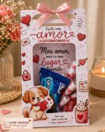 Arquivo Digital – 10 Artes para Moldes de Sacolinha Namorados (Tamanho P + G) + 100 Versículos de Amor + 40 Frases Românticas - Imagem 7