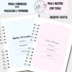 KIT DIGITAL MIOLO NEUTRO CONGRESSO 2026 - FEMININO E MASCULINO - COM TEMA