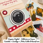 Arquivo Digital Caixinha e Envelope Polaroid Namorados
