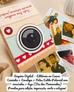 Arquivo Digital Caixinha e Envelope Polaroid Namorados
