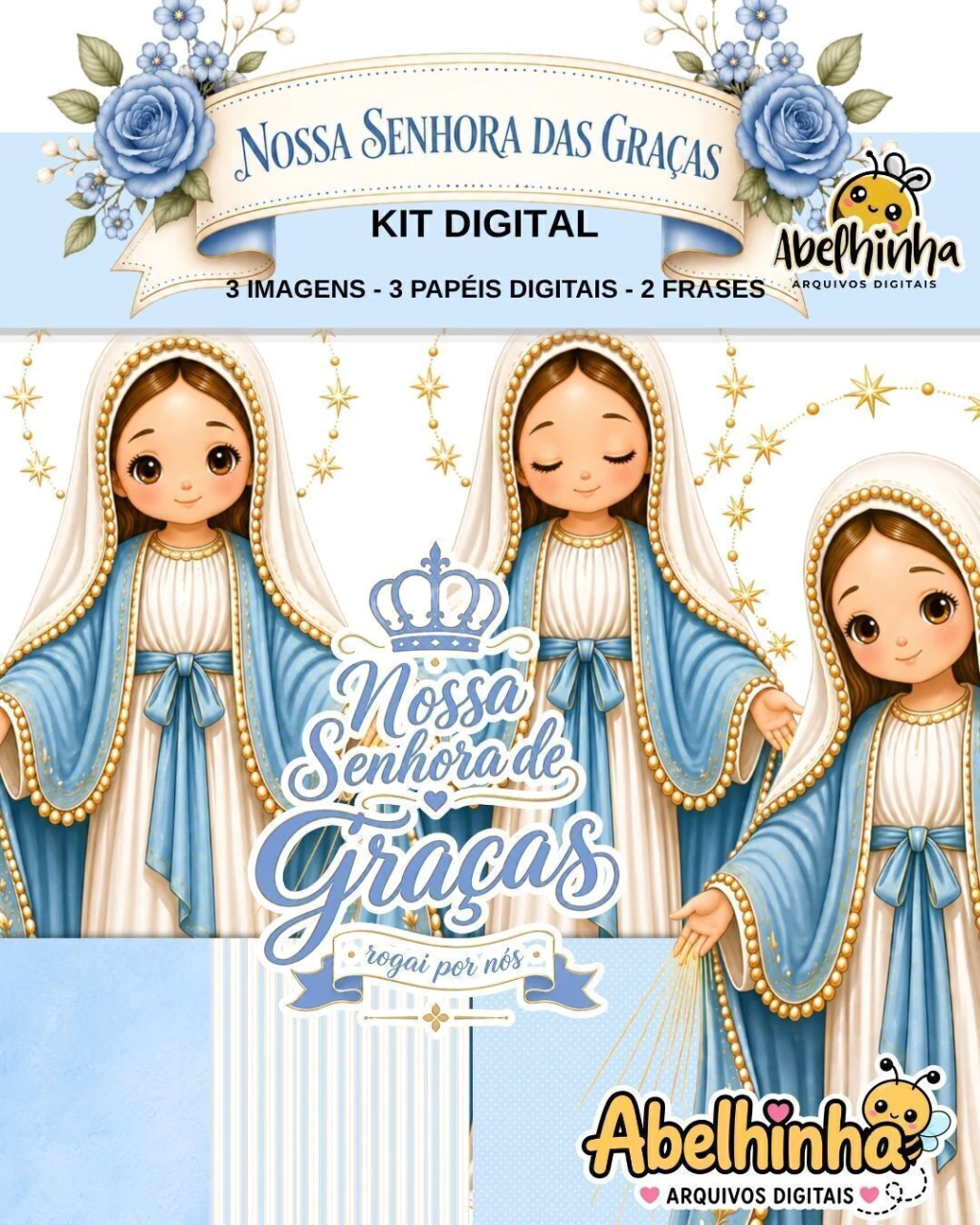 mockup-64da4c0ade3621c11517775715293256-1024-1024 KIT DIGITAL NOSSA SENHORA DAS GRAÇAS - Imagem 1