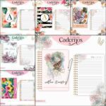 Kit Artes para Caderno e arte canecas