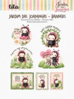 Jardim das Joaninhas - Combo Ilustrações e Papéis - Imagem 8
