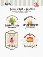 Dona Joana - Combo Ilustrações e Papéis - Imagem 6