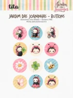Jardim das Joaninhas - Combo Ilustrações e Papéis - Imagem 5
