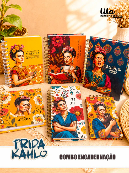 previewcombo2_21055f82-97f3-4395-a67f-6967a5ae759a_540x Frida Kahlo - Combo Encadernação - Imagem 1