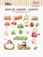 Jardim das Joaninhas - Combo Ilustrações e Papéis - Imagem 6