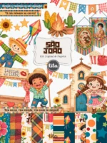 São João 2026 - Combo Ilustrações e Papéis + BRINDE (copa junina) - Imagem 2