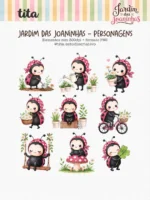 Jardim das Joaninhas - Combo Ilustrações e Papéis - Imagem 2