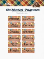 São João 2026 - Combo Ilustrações e Papéis + BRINDE (copa junina) - Imagem 10