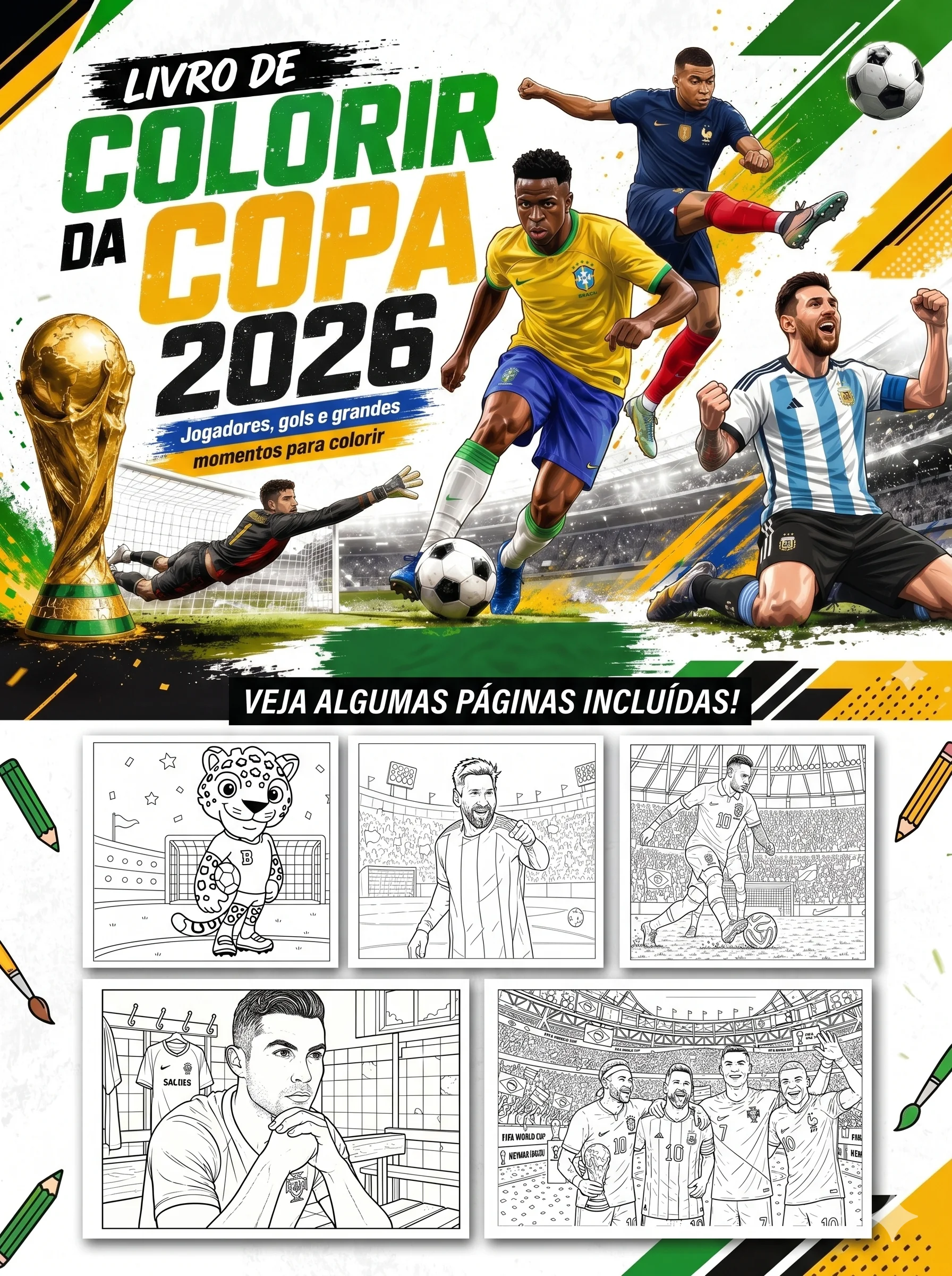 site LIVRO DE COLORIR DA COPA 2026 - Imagem 1