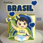 Arquivo de Corte Topo de Bolo Menina Brasil