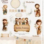 Kit Digital Ilustrações Santos Juninos