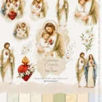 Kit Digital Ilustrações Castíssimo Coração de São José