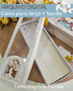Arquivo Caixa + Sacola para Terços Sagrada Familia - Imagem 3