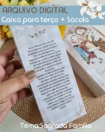 Arquivo Caixa + Sacola para Terços Sagrada Familia - Imagem 4