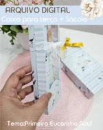 Arquivo Caixa + Sacola para Terço Eucaristia Azul - Imagem 3