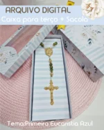 Arquivo Caixa + Sacola para Terço Eucaristia Azul - Imagem 2