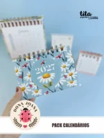 Dona Joana - Pack Calendários ( português e español) + Vídeo aula - Imagem 7
