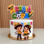 Arquivo de Corte Topo de Bolo ARRAIÁ DA COPA