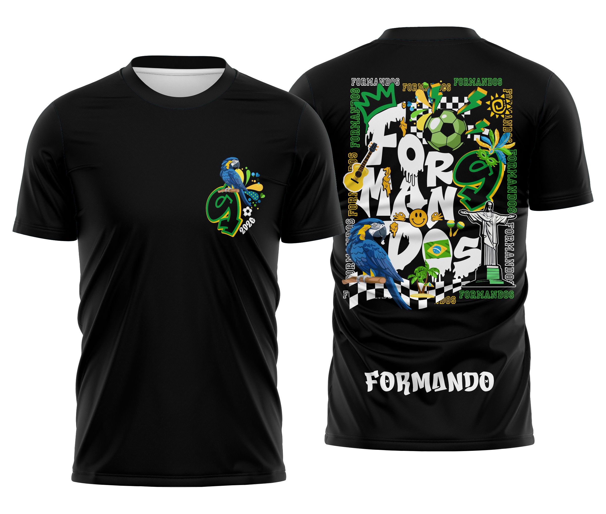 Arte Camisa Formandos Ritmo de Copa Brasil Arquivo Camisa Formando Ritmo de Copa Brasil - Imagem 1