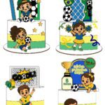 Arquivo de Corte Topo de Bolo Coleção Copa do Mundo