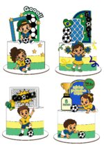 Arquivo de Corte Topo de Bolo Coleção Copa do Mundo