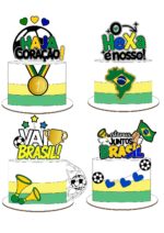 Arquivo de Corte Topo de Bolo Coleção Copa do Mundo - Imagem 2